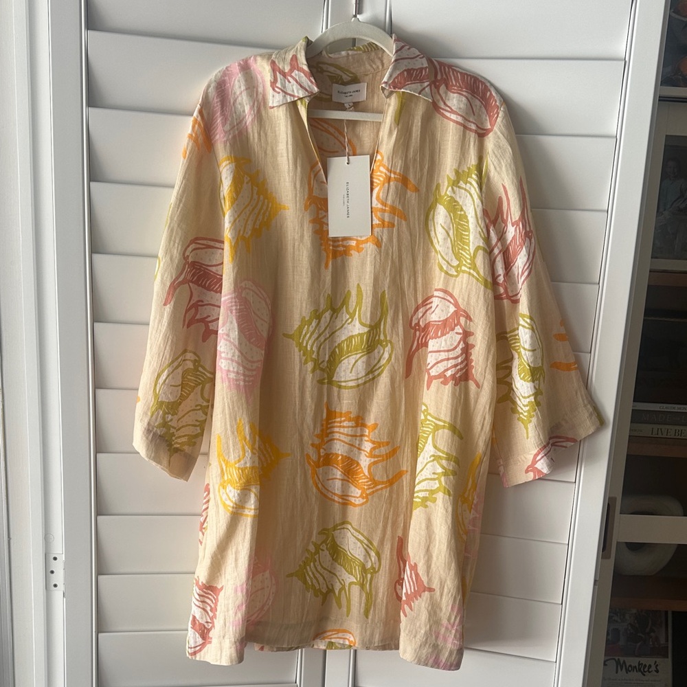 Elizabeth James seashell tunic NWT Large